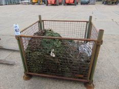 1X STILLAGE WOODLAND CAMO NETTING, POLES, ETC