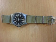 CWC W10 SERVICE WATCH NATO MARKED DATED 1997 - NEW BATTERY/STRAP