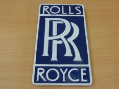 CAST ALUMINIUM ROLLS ROYCE ADVERTISING SIGN