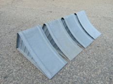 4 x Heavy Duty Steel Wheel Chocks