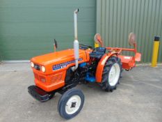 Hinomoto Best E15 Compact Tractor c/w Rotavator ONLY 655 HOURS!
