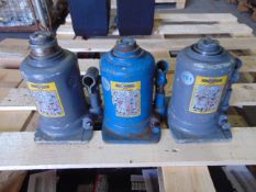 Q 3 x Weber 10 Tonne Hydraulic Jacks