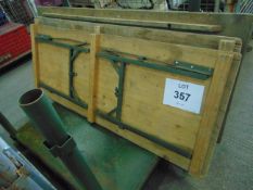 4X STANDARD BRITISH ARMY TRESTLE CAMP TABLES