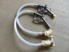 2 x Unissued Diesel Gravity Refuelling Hose Kits c/w Nozzle and Valve as Shown