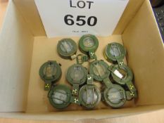 10X STANLEY BRITISH ARMY PRISMATIC COMPASSES