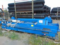 MAHA HIGH QUALITY 4 POST 4 TONNE VEHICLE LIFT WITH WHEEL FREE, TURN TABLES ETC.