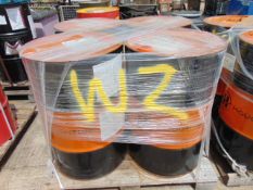 4 x Unissued 205L Drums of Houghton Safe 200X Fire Resistant Hydraulic Fluid