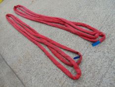 Qty 2 x SpanSet 5m 5 Ton Recovery Round Slings