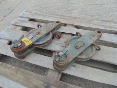 2 x 10.5 tonne Snatch blocks