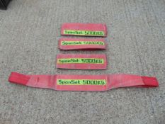 Qty 4 x Spanset 1.3m 5000Kg Lifting Slings