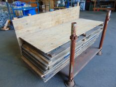 12 x Standard British Army trestle Tables