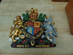 Hand Painted Royal Crest As Shown