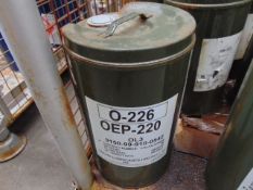 1 x Unissued 25L Drum of OEP 220 Extreme Pressure Gear Oil 80W90 Guage