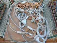 Pallet of Recovery Equipment inc 3 x Recovery Wire Ropes WLL 15T