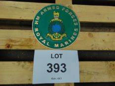 Royal Marines Hand Painted Cast Iron Wall Plaque 24cms Dia