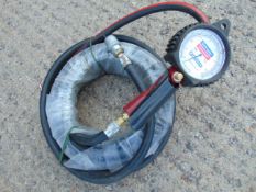 Unissued Schrader Airline Assy and pressure gauge