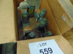 7 x 8 tonne weller Hydraulic Vehicle Jacks a shown