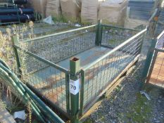 Heavy Duty MoD Stacking Steel Post Stillage with removeable side as shown