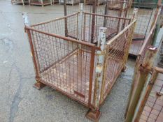 Heavy Duty Standard MoD Metal Stackable Stillage / Cage Pallet C/W Removeable Sides