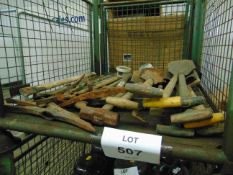 10 x British Army T-Handle Shovels + 10 x Picks with helves as shown