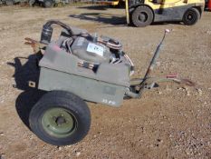 Aircraft Battery Electrical Starter Trolley c/w Batteries and Cables, From RAF