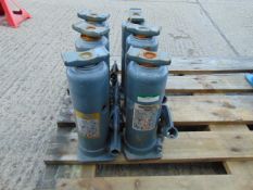 Q 6 x Weber 10 Tonne Hydraulic Jacks
