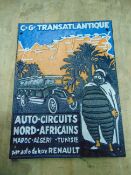 HAND PAINTED CAST IRON ADVERTISING SIGN 33CMS X 25CMS