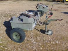 Aircraft Battery Electrical Starter Trolley c/w Batteries and Cables, From RAF