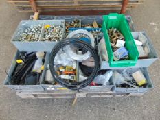 Workshop Eqpt in Steel Boxes Inc Pipe Fittings, Electrical Fittings, Brake Pipes, Nuts, Bolts etc