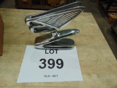 Bently Polished Aluminium Desk 17cms x 19cms