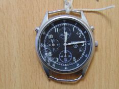 SEIKO GEN 2 PILOTS CHRONO RAF ISSUE WATCH - NATO MARKS DATE 1997 CRYSTAL BROKEN