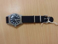 V. RARE FAT BOY CWC 0552 ROYAL NAVY ISSUE SERVICE WATCH NATO MARKS DATED 1984
