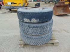 3 x 315/80 R22.5 Tyres complete with rims