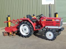 Shibaura P19F Stiger Special 4WD Compact Tractor c/w Rotovator ONLY 738 HOURS!