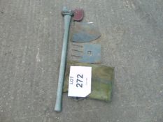 Max Axe Combat, Axe, Entrenching tool as shown with pouch & leather cover