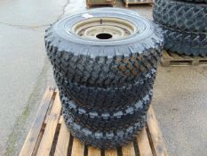 4 x Michelin 235/85R16 XZL C/W Heavy Duty Wolf Rims