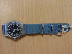 1X UNISSUED CWC W10 SERVICE WATCH NATO MARKS WATER PROOF TO 5 ATM DATED 2006