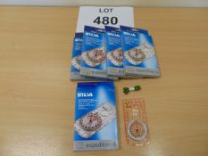 5X NEW UNISSUED SILVA EXPEDITION 4 COMPASS WITH NATO MARKS