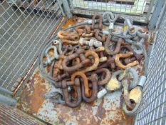 1 x Stillage of Steel Tow tope, D Shackles etc