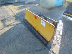Lewis 6FT Adjustable Snow Plough Blade for Telehandler c/w Frame as shown