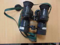 1X PAIR OF AVIMO L12A1 BRITISH ARMY SELF FOCCUSING 7X 42 BINOS NATO MARKED C/W FILTERS