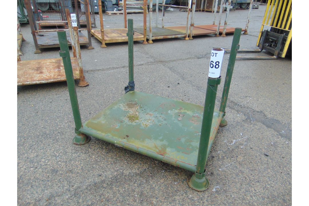 4 Post Steel Standard MoD Stacking Stillage 120cm x 100cm x 100cm as shown - Image 2 of 3