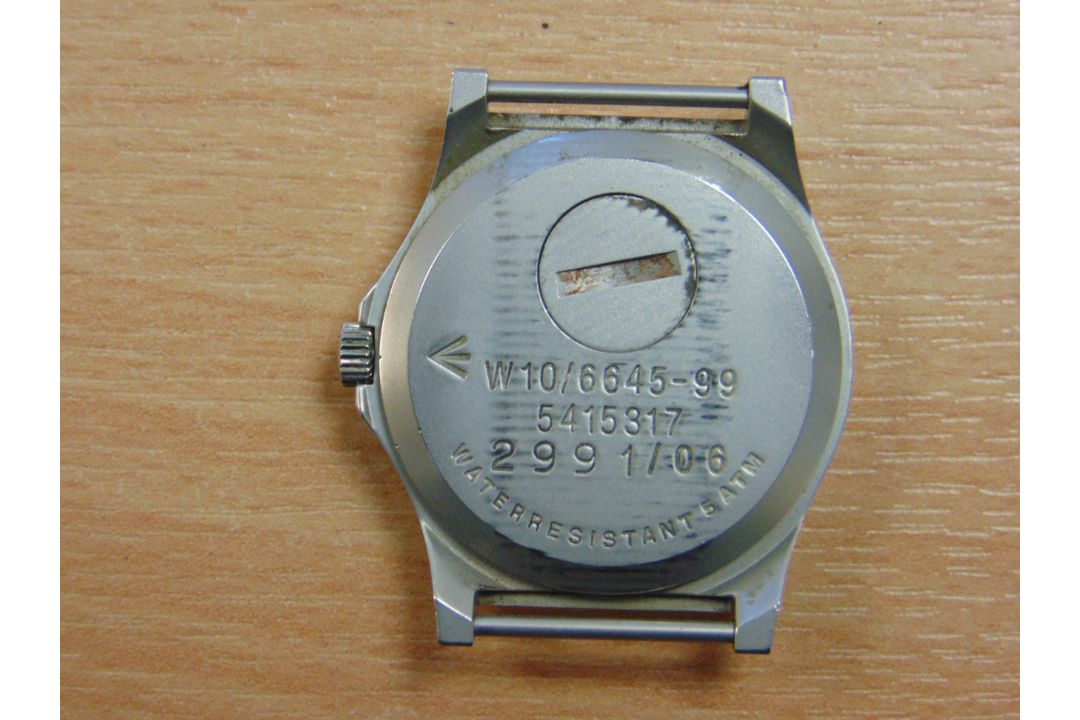 CWC W10 BRITISH ARMY SERVICE WATCH WATERPROOF TO 5 ATM NATO MARKED DATE 2006 - Image 5 of 8