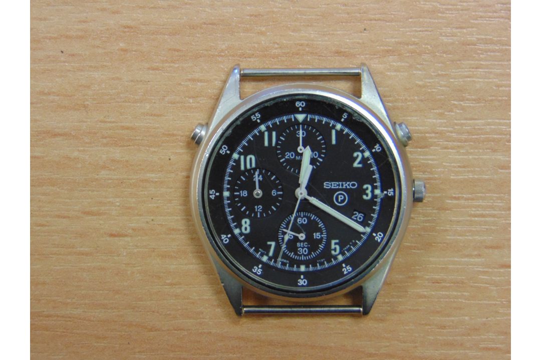 SEIKO RAF ISSUE PILOTS CHRONO GEN 2 NATO MARKS DATED 1994 - Image 5 of 8