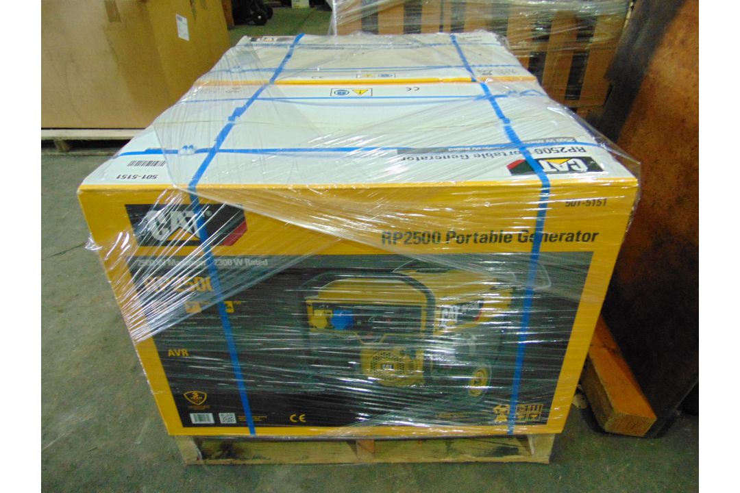 2 x UNISSUED Caterpillar RP2500 Industrial Petrol Generator Sets - Image 1 of 6
