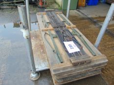 6 x Standard British Army Trestte Table + bench as shown