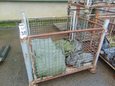 1 x Stillage of Canvas tarpaulins as shown