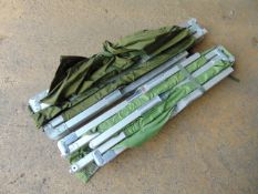 2 x light weight British Army Folding Camp Beds