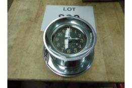 BEAUTIFUL POLISHED ALUMINIUM WW2 MK1 NAVY BOAT CLOCK REPRO