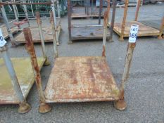 4 Post Steel Standard MoD Stacking Stillage 120cm x 100cm x 100cm as shown